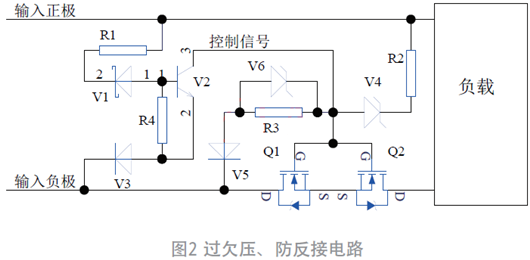 過欠壓、防反接電路