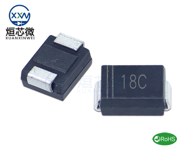 P6SMB18CA參數(shù),TVS二極管P6SMB18CA瞬態(tài)(變)抑制二極管